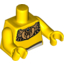 Набор LEGO Torso Ancient Egyptian Golden Necklace and White Belt Print / Yellow Arms / Yellow Hands, Желтый