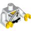 Набор LEGO Torso Karate Uniform with Black Belt Print / White Arms / Yellow Hands, Белый