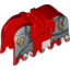 Набор LEGO Horse Barding with Gold Lions and Silver Plate Armor Print, Красный