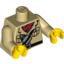 Набор LEGO Torso Safari Shirt with Red Scarf, Belt and Water Bottle Print / Tan Arms / Yellow Hands, Tan