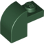 Набор LEGO Brick Curved 1 x 2 x 1 1/3 with Curved Top, Темно-зеленый