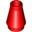 Набор LEGO Cone 1 x 1 [No Top Groove], Красный