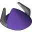Набор LEGO Large Figure Helmet with Silver Horns Print (Zurg), Темно-фиолетовый