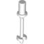 Набор LEGO Bar 3L with Handle, Stop Ring and Side Stops (Minifig Ski Pole), Белый