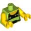 Набор LEGO Torso Tank Top with Black Front and Weight Lifter's Belt Print / Yellow Arms / Yellow Hands, Лайм