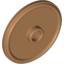 Набор LEGO Minifig Shield - Round with Stud and Raised Rim, Medium Dark Flesh