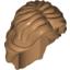 Набор LEGO Minifig Hair Female Mid-Length Wavy with Center Part, Medium Dark Flesh
