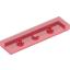 Набор LEGO Tile 1 x 4 with Groove, Прозрачный красный