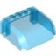 Набор LEGO Windscreen 5 x 6 x 2 Curved Top Canopy with 4 Studs, Trans-Dark Blue