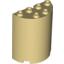 Набор LEGO Cylinder Half 2 x 4 x 4, Tan