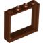 Набор LEGO Window 1 x 4 x 3 without Shutter Tabs, Красно-коричневый