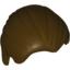 Набор LEGO Minifig Hair Combed Front to Rear, Темно-коричневый
