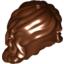 Набор LEGO Minifig Hair Friends Long Wavy, Красно-коричневый