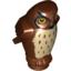 Набор LEGO Owl Small - Large Yellow Eyes and Tan Chest Print, Красно-коричневый