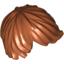 Набор LEGO Minifig Hair - Tousled with Side Part, Темно-оранжевый