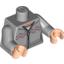 Набор LEGO Torso Harry Potter Ginny Weasley Female Knitwear, Zipper and Stitchery Print / Light Bluish Gray Arms / Light Flesh Hands, Светлый сине-серый