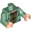 Набор LEGO Torso Harry Potter Arthur Weasley Open Jacket over Brown Shirt Print / Sand Green Arms / Light Flesh Hands, Sand Green