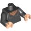 Набор LEGO Torso Harry Potter Bellatrix Lestrange Female with Ornaments Print / Black Arms / Light Flesh Hands, Черный