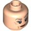 Набор LEGO Minifig Head Female with Red Lips, Eyelashes, Wrinkles Print (HP Professor McGonagall) [Blocked Open Stud], Light Flesh