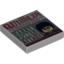 Набор LEGO Tile 2 x 2 with Newspaper 'THE QUIBBLER' Print, Светлый сине-серый