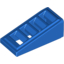 Набор LEGO Slope 18В° 2 x 1 x 2/3 with 4 Slots, Голубой
