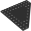 Набор LEGO Wedge Plate 10 x 10 Cut Corner [No Centre Studs], Черный