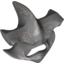 Набор LEGO Minifig Head Cover Hammerhead Shark with Eyes and Light Bluish Gray Lines Print, Темный сине-серый
