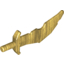 Набор LEGO Minifig Sword [Scimitar Notched Blade], Pearl Gold