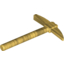 Набор LEGO Minifig Pickaxe, Pearl Gold