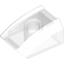 Набор LEGO Brick Curved 2 x 2 Lip, No Studs, Trans-Yellow