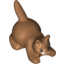 Набор LEGO Kitten Crouching with Black Eyes, Dark Brown Stripes on Head, and White Muzzle Print, Medium Dark Flesh
