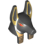 Набор LEGO Minifig Head Modified Anubis Guard Head with Gold Print and Red Eyes Print, Черный