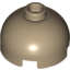Набор LEGO Brick, Round 2 x 2 Dome Top - Hollow Stud with Bottom Axle Holder x Shape + Orientation, Dark Tan