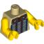 Набор LEGO Torso Indian Vest Print / Yellow Arms / Yellow Hands, Tan