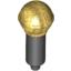 Набор LEGO Minifig Microphone with Metallic Gold Top Print, Черный