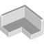 Набор LEGO Panel 2 x 2 x 1 Corner, Белый