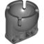 Набор LEGO Technic Steering Ball Joint Large Receptacle, Темный сине-серый