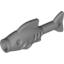 Набор LEGO Fish [Anti-Stud Mouth], Flat Silver