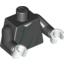 Набор LEGO Torso Harry Potter Voldemort Robe Print / Black Arms / White Hands, Черный