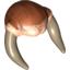 Набор LEGO Minifig Headdress SW Iktotchi Horns, Saesee Tiin Print, Light Flesh