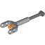 Набор LEGO Technic Linear Actuator Mini with Dark Bluish Gray Head and Orange Axle, Светлый сине-серый