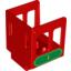 Набор LEGO Duplo Train Steam Engine Cabin with Green Plaque and Number 1 Print, Красный