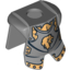 Набор LEGO Minifig Armour Breastplate with Leg Protection, Kingdoms Lion Head Print, Flat Silver