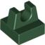 Набор LEGO Tile Special 1 x 1 with Clip and Straight Tips, Темно-зеленый