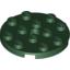 Набор LEGO Plate Round 4 x 4 with Pin Hole, Темно-зеленый