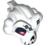 Набор LEGO Minifig Head Modified Skeleton, Upper Jaw with Forehead Nails Print, Белый