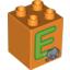 Набор LEGO DUPLO BRICK 2X2X2 E ELEPHANT, Оранжевый