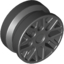 Набор LEGO Wheel 11 x 6 with 8 'Y' Spokes [Plain], Черный