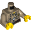 Набор LEGO Torso Pharaoh's Quest Safari Shirt, Tan Bandana, Compass Print / Dark Tan Arms / Yellow Hands, Dark Tan