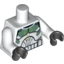 Набор LEGO Torso Clone Trooper Armour with Sand Green Markings Print / White Arms / Black Hands, Белый